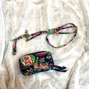 Vera Bradley wallet with both straps